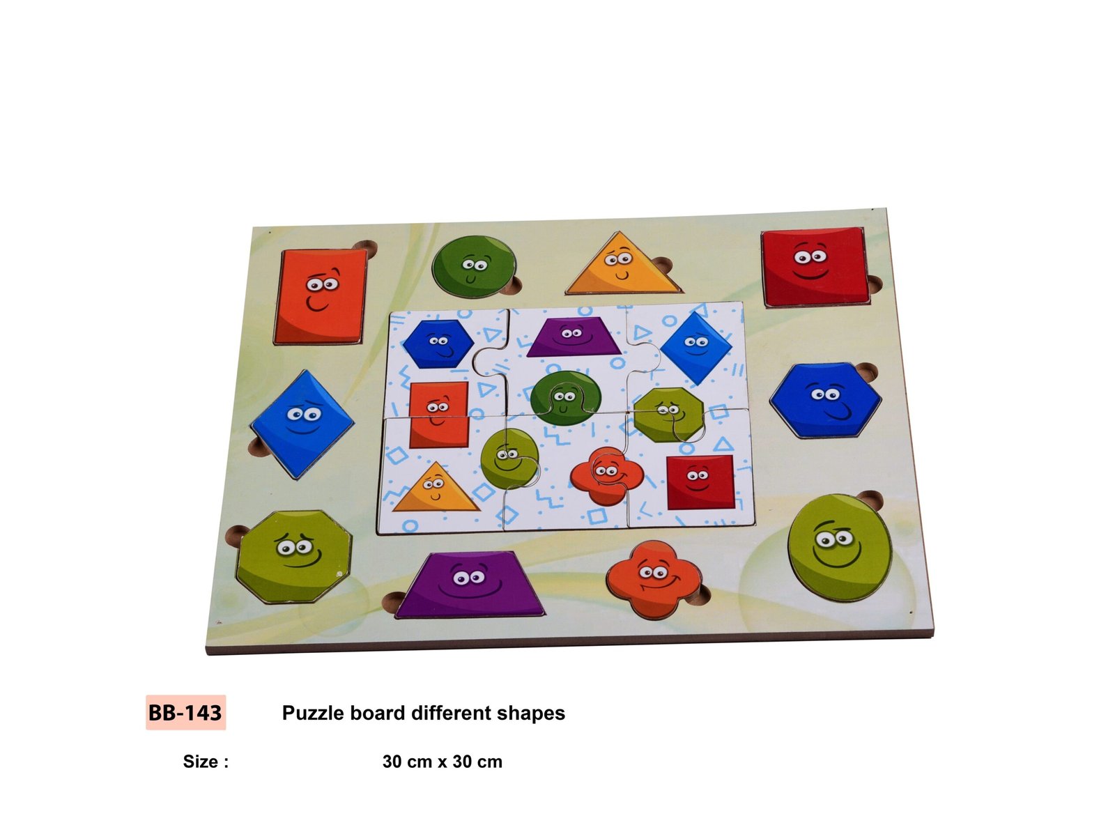 Puzzle Board Different Shapes | Bluebells Toys | Online Wooden Toy | Online Gift For Kids | Multiple Shapes Wooden Game | Learning Toy For Kids