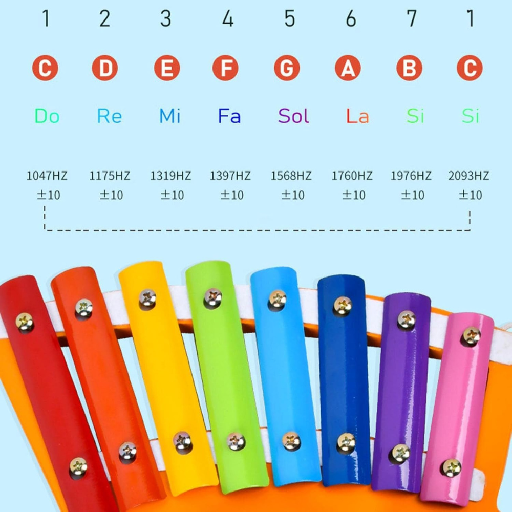 Bluebells Toys Hen Design Musical Creative Xylophone Non-Toxic Montessori Music Learning Instrument Toy for Kids Toddler Instrument - Image 4