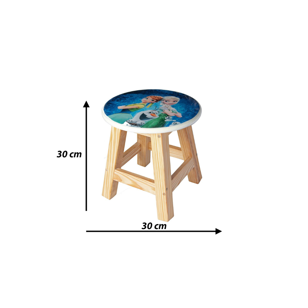 Bluebells Toys Kuzy Three Frozen Inspired Design Playroom Stool for kids - Image 7