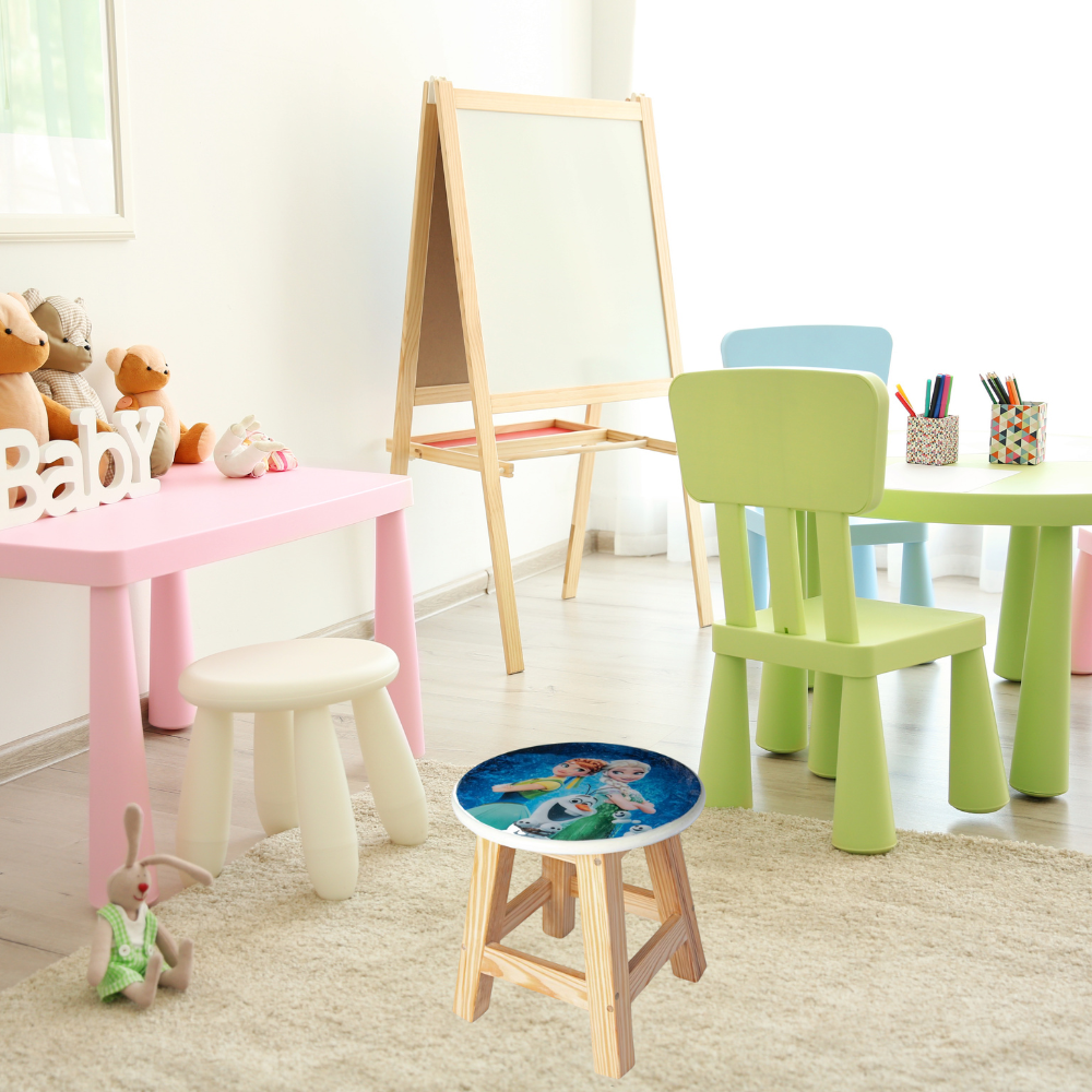 Bluebells Toys Kuzy Three Frozen Inspired Design Playroom Stool for kids