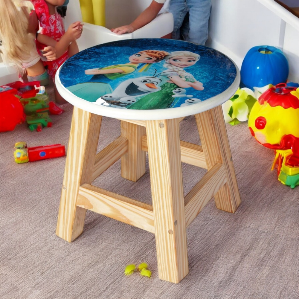 Bluebells Toys Kuzy Three Frozen Inspired Design Playroom Stool for kids - Image 3