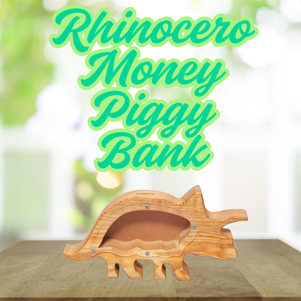 Bluebells Toys Fentix Rhinoceros Design Money Piggy Bank Toy for kids Non-Toxic - Image 2
