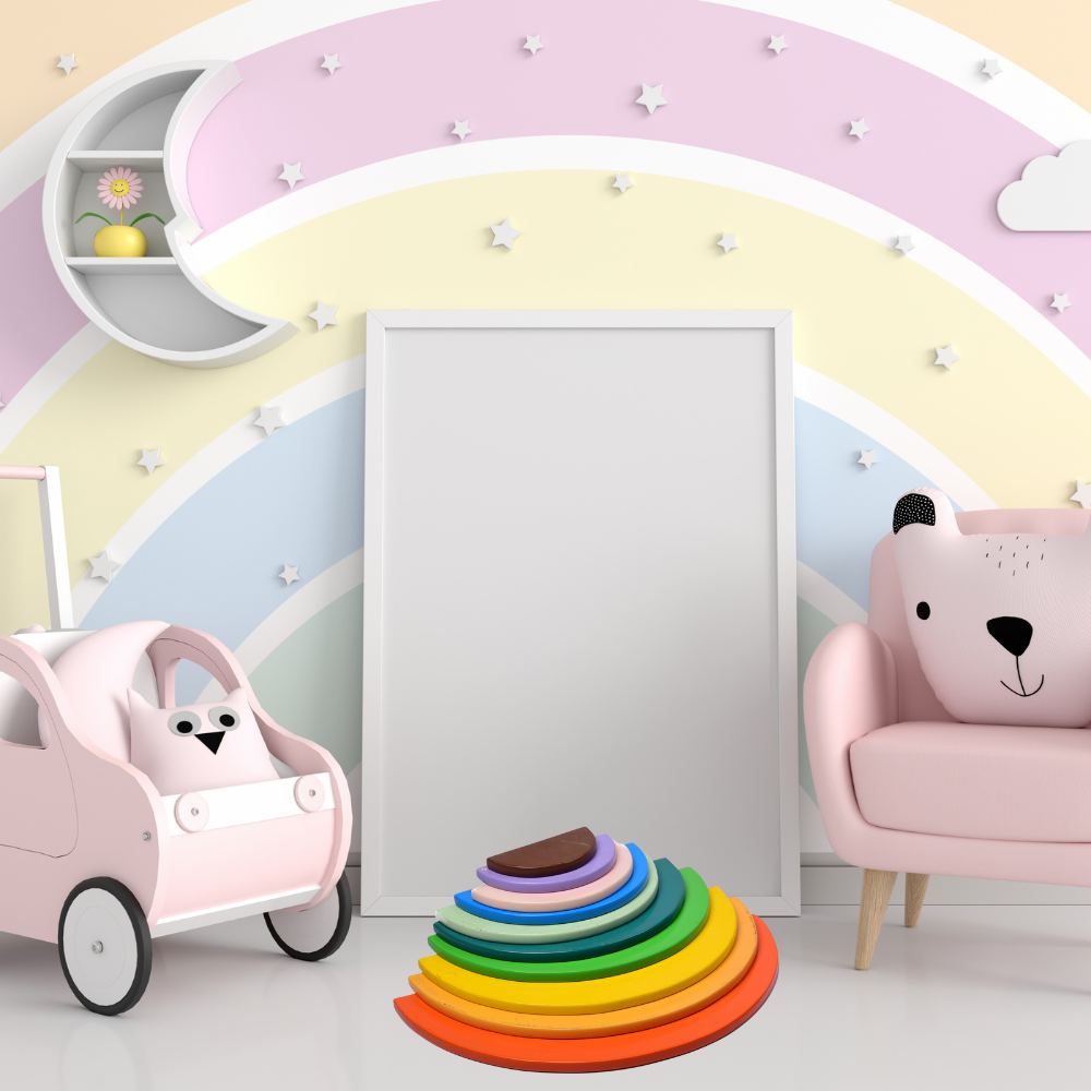 Bluebells Toys Half Circle Rainbow Stacker Learning Educational Fun Toy for Kids Montessori Preschool Activity - Image 4