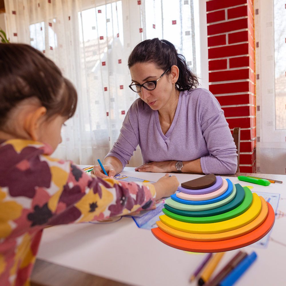 Bluebells Toys Half Circle Rainbow Stacker Learning Educational Fun Toy for Kids Montessori Preschool Activity