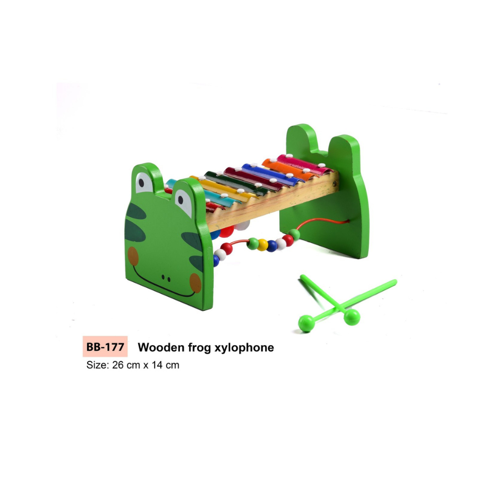 Bluebells Toys Hythm Frog Design Musical Creative Xylophone Non-Toxic Montessori Music Learning Instrument Toy for Kids - Image 7