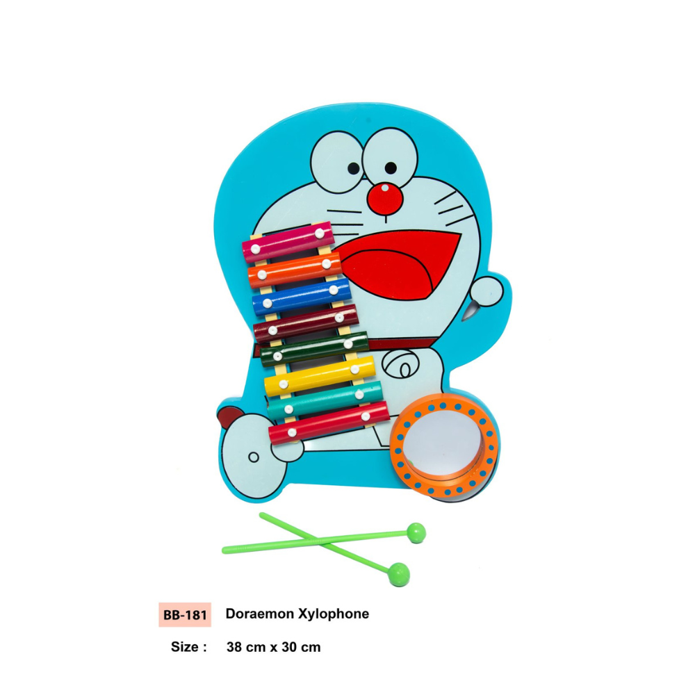Bluebells Toys Wonder Doraemon Design Musical Creative Wooden Instruments Xylophone for kids Non Toxic - Image 8