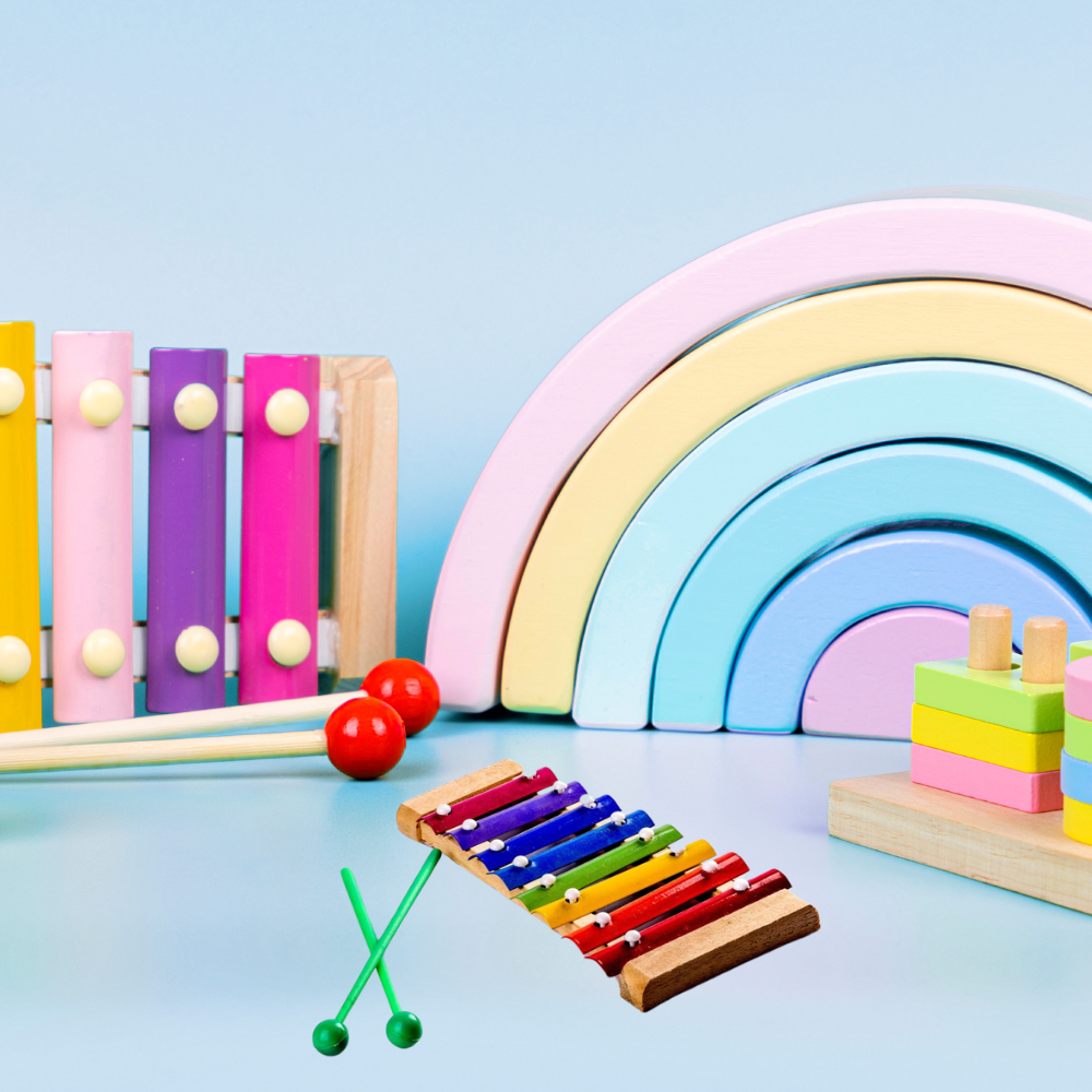 Bluebells Toys Ylotunes Musical Creative Wooden Instruments 8 Notes Xylophone for Kids MDF Wood & Non Toxic - Image 2