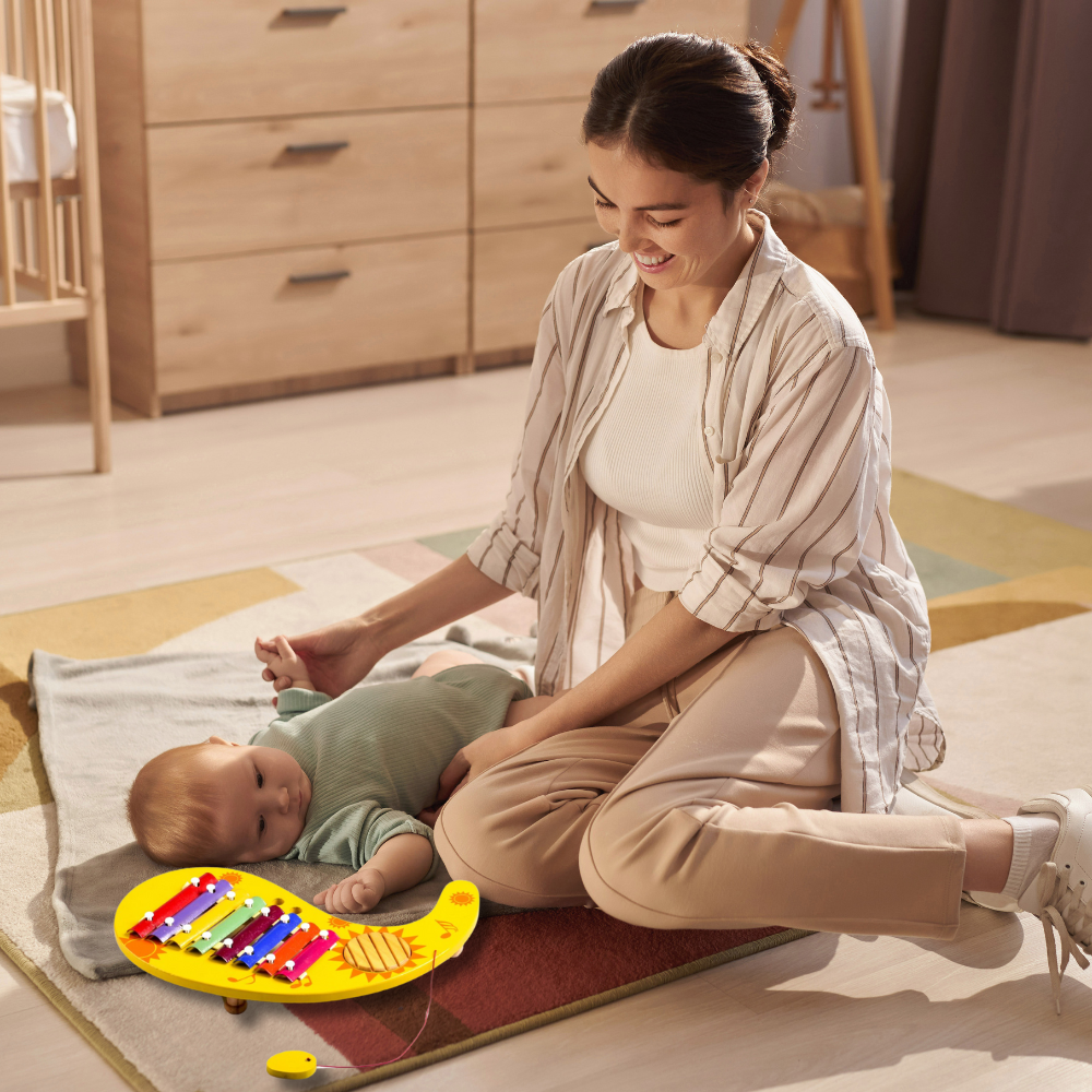 Bluebells Toys Lotone Yin Yang Musical Creative Xylophone Non-Toxic Wooden Musical Instrument for Kids - Image 3