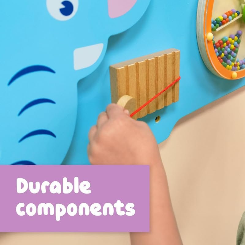 Bluebells Toys Elephant Design Wall Mounted Activity Toy - Image 6