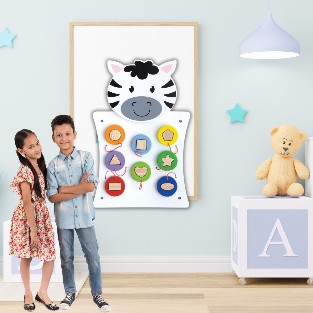 Spark & Wow Zebra Play Board and Activity Centre Wall Mounted Toy - Image 5