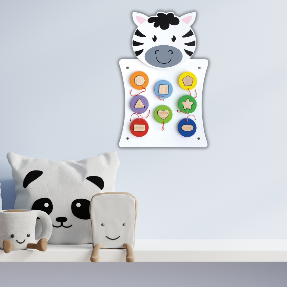 Spark & Wow Zebra Play Board and Activity Centre Wall Mounted Toy - Image 3