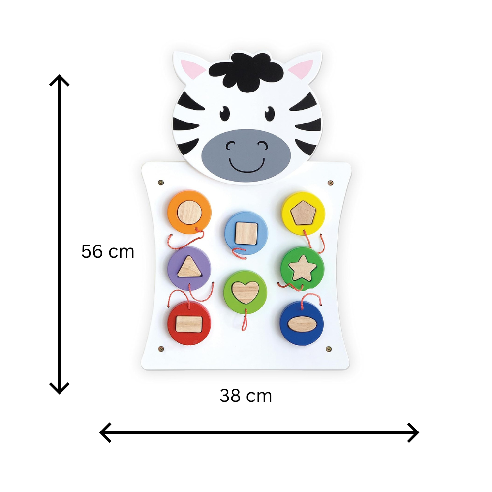 Spark & Wow Zebra Play Board and Activity Centre Wall Mounted Toy - Image 11