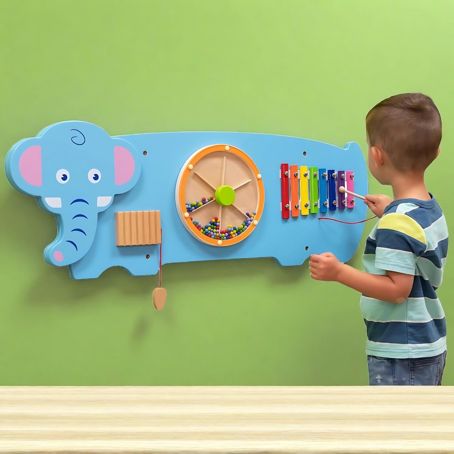 Bluebells Toys Elephant Design Wall Mounted Activity Toy