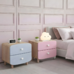 Decorative Charm Bedside Table with 2 Drawers Kids Furniture (Set OF 2) - Image 3