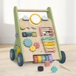 Wooden Walking Push Along Activity Baby Walker for Kids - Image 3