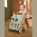 Wooden Toy Walking & Learning Push Along Activity Baby Walker