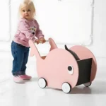Decorative Fish Design First Steps Trolley Baby Walker Push Along Activity for Kids