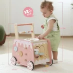 Baby Walker Toy First Steps Trolley Baby Walker Push Along Activity for Kids