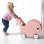 Decorative Fish Design First Steps Trolley Baby Walker Push Along Activity for Kids - Image 2