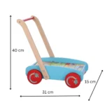Walking Push Along Activity with Wheels Baby Walker - Image 3