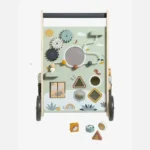 Wooden Toy Walking & Learning Push Along Activity Baby Walker - Image 7