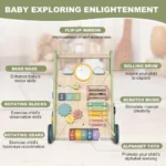 Wooden Walking Push Along Activity Baby Walker for Kids - Image 5
