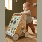 Wooden Toy Walking & Learning Push Along Activity Baby Walker - Image 3