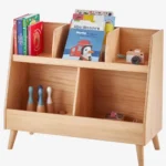 Stylish Bookshelf Open Bookcase, for Baby Books Space-Saving Storage - Image 5