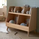 Stylish Bookshelf Open Bookcase, for Baby Books Space-Saving Storage - Image 2