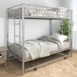 Embark on Nightly Ladder Bunk Bed for Kids with Wheels - Image 2