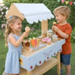 Multifunctional Children's Store Van Ice Cream Cart Trolley Baby Walker for Toddlers - Image 2