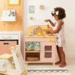 Charm Mini Kitchen and Refrigerator Kitchen Play Set (Pink) - Image 2