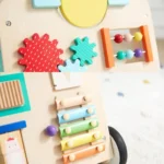 Walking & Learning Push Along Activity Baby Walker Montessori Wooden Toy - Image 3