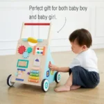 Walking & Learning Push Along Activity Baby Walker Montessori Wooden Toy