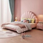 Modern Elegant Sun Design Queen Size Bed for Children