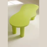 Computer Desk Study Desk with Rounded Edges & Plump Legs Multicolours (Set of 3) - Image 6