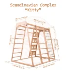 Kitty Triangle Sports Climbing Wooden Montessori Play Structure - Image 5