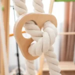 Kitty Triangle Sports Climbing Wooden Montessori Play Structure - Image 4
