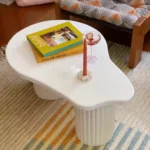 Charming Coffee Table Child-Safe & Durable for Kids (White)