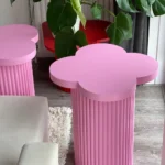 Elegant Design Coffee Table Child-Safe Montessori Activity Table for Kids (Pink) - Image 4