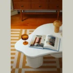 Charming Coffee Table Child-Safe & Durable for Kids (White) - Image 3