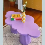 Blue Bells Toys Kid-Friendly Size & Safe Design Coffee Table for Kids (Purple)