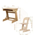Premium Study Table & Chair Set for Kids Study Furniture for Home Learning - Image 3