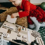 Sensory Busy Board for Kids Fine Motor Skill Development - Image 2