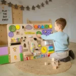 Educational Busy Board for Kids Fine Motor Skill Development