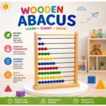 Small Abacus with 55 Balls Educational Counting Toy