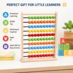 Medium Abacus with 100 Balls Educational Counting Toy - Image 4