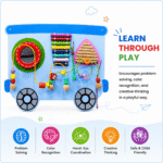 Elegant Creativity Wall Toy Train with Motor Skill Development (Set of 3) - Image 3