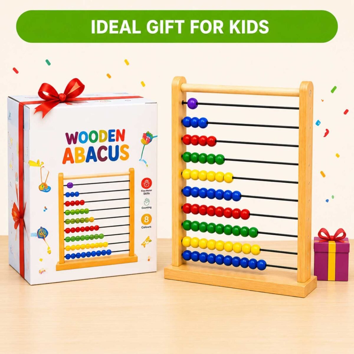 Small Abacus with 55 Balls Educational Counting Toy - Image 5