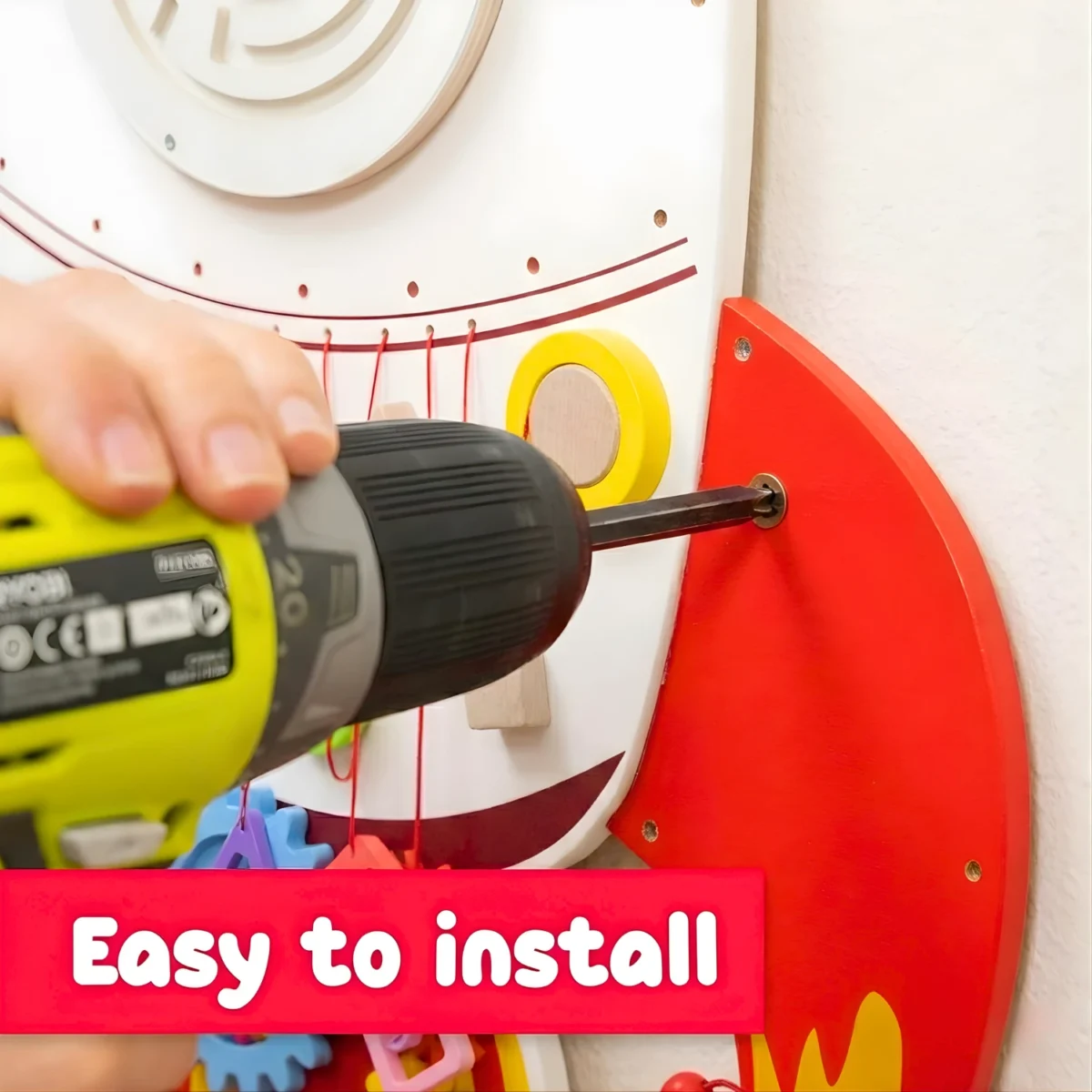 Creativity Big Rocket Wall Toy with Motor Skill Development - Image 6